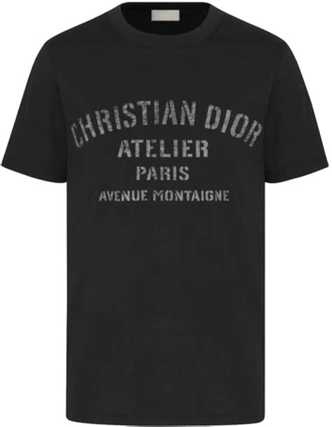 christian dior atelier t shirt black|Christian Dior religion t shirt.